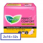 Laurier Perfect Comfort Super Maxi Long Wing 2 x 16 Pads